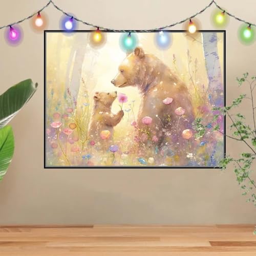 5D DIY Diamond Painting Kinder Klein Bär,Blume,Diamant Painting Bilder 80x107cm,Mosaikherstellung Malen Nach Zahlen Cross Stitch Malerei Set,Daiments Painting Erwachsene für Haus Dekoration 4E-5437 5D DIY Diamond Painting Kinder Klein Bär,Blume,Diamant Painting Bilder 80x107cm,Mosaikherstellung Malen Nach Zahlen Cross Stitch Malerei Set,Daiments Painting Erwachsene für Haus Dekoration 4E-5437 von Reluehu