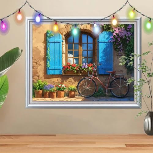 5D DIY Diamond Painting Kinder Klein Fahrrad,Diamant Painting Bilder 30x40cm,Mosaikherstellung Nach Zahlen Cross Stitch Malerei Set,Landschaft Daiments Painting Erwachsene für Haus Dekoration 57H-9912 5D DIY Diamond Painting Kinder Klein Fahrrad,Diamant Painting Bilder 30x40cm,Mosaikherstellung Nach Zahlen Cross Stitch Malerei Set,Landschaft Daiments Painting Erwachsene für Haus Dekoration 57H-9912 von Reluehu