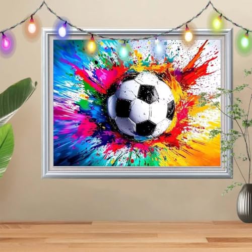 5D DIY Diamond Painting Kinder Klein Fußball,Diamant Painting Bilder 40x50cm,Mosaikherstellung Nach Zahlen Cross Stitch Malerei Set,Landschaft Daiments Painting Erwachsene für Haus Dekoration 57H-9993 5D DIY Diamond Painting Kinder Klein Fußball,Diamant Painting Bilder 40x50cm,Mosaikherstellung Nach Zahlen Cross Stitch Malerei Set,Landschaft Daiments Painting Erwachsene für Haus Dekoration 57H-9993 von Reluehu