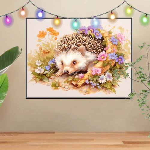 5D DIY Diamond Painting Kinder Klein Igel,Tier,Diamant Painting Bilder 40x50cm,Mosaikherstellung Malen Nach Zahlen Cross Stitch Malerei Set,Daiments Painting Erwachsene für Haus Dekoration 4E-4553 5D DIY Diamond Painting Kinder Klein Igel,Tier,Diamant Painting Bilder 40x50cm,Mosaikherstellung Malen Nach Zahlen Cross Stitch Malerei Set,Daiments Painting Erwachsene für Haus Dekoration 4E-4553 von Reluehu