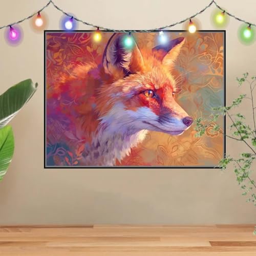 5D DIY Diamond Painting Kinder Klein Tiere,Fuchs,Diamant Painting Bilder 60x80cm,Mosaikherstellung Malen Nach Zahlen Cross Stitch Malerei Set,Daiments Painting Erwachsene für Haus Dekoration 4E-4315 5D DIY Diamond Painting Kinder Klein Tiere,Fuchs,Diamant Painting Bilder 60x80cm,Mosaikherstellung Malen Nach Zahlen Cross Stitch Malerei Set,Daiments Painting Erwachsene für Haus Dekoration 4E-4315 von Reluehu