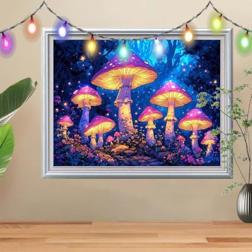 5D DIY Diamond Painting Kinder Klein Wald,Diamant Painting Bilder 40x50cm,Mosaikherstellung Malen Nach Zahlen Cross Stitch Malerei Set,Pilz Daiments Painting Erwachsene für Haus Dekoration 57H-8393 5D DIY Diamond Painting Kinder Klein Wald,Diamant Painting Bilder 40x50cm,Mosaikherstellung Malen Nach Zahlen Cross Stitch Malerei Set,Pilz Daiments Painting Erwachsene für Haus Dekoration 57H-8393 von Reluehu