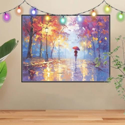5D DIY Diamond Painting Kinder Regennacht,Landschaft,Diamant Painting Bilder 70x90cm,Mosaikherstellung Malen Nach Zahlen Cross Stitch Malerei Set,Daiments Painting Erwachsene für Wand Decor 4E-5076 5D DIY Diamond Painting Kinder Regennacht,Landschaft,Diamant Painting Bilder 70x90cm,Mosaikherstellung Malen Nach Zahlen Cross Stitch Malerei Set,Daiments Painting Erwachsene für Wand Decor 4E-5076 von Reluehu