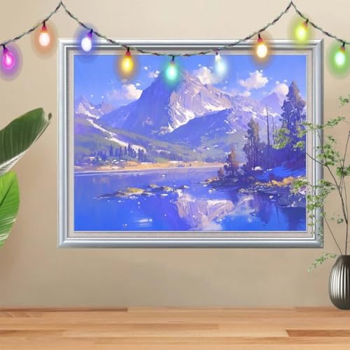 5D DIY Diamond Painting Kinder Schneeberg,Diamant Painting Bilder 30x40cm,Mosaikherstellung Nach Zahlen Cross Stitch Malerei Set,Landschaft Daiments Painting Erwachsene für Haus Dekoration 57H-9352 5D DIY Diamond Painting Kinder Schneeberg,Diamant Painting Bilder 30x40cm,Mosaikherstellung Nach Zahlen Cross Stitch Malerei Set,Landschaft Daiments Painting Erwachsene für Haus Dekoration 57H-9352 von Reluehu