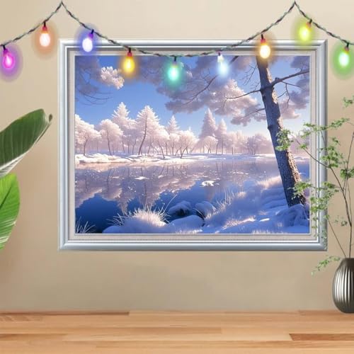 5D DIY Diamond Painting Kinder Schneelandschaft,Diamant Painting Bilder 120x160cm,Mosaikherstellung Nach Zahlen Cross Stitch Malerei Set,Wald Daiments Painting Erwachsene für Haus Dekoration 57H-9280 5D DIY Diamond Painting Kinder Schneelandschaft,Diamant Painting Bilder 120x160cm,Mosaikherstellung Nach Zahlen Cross Stitch Malerei Set,Wald Daiments Painting Erwachsene für Haus Dekoration 57H-9280 von Reluehu