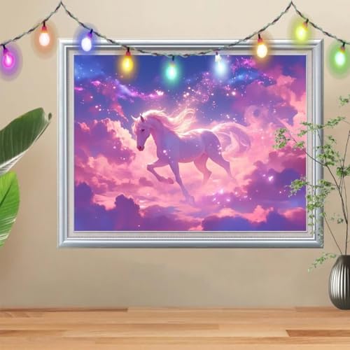 5D DIY Diamond Painting Kinder Sternenhimmel,Diamant Painting Bilder 50x70cm,Mosaikherstellung Nach Zahlen Cross Stitch Malerei Set,Einhorn Daiments Painting Erwachsene für Haus Dekoration 57H-9034 5D DIY Diamond Painting Kinder Sternenhimmel,Diamant Painting Bilder 50x70cm,Mosaikherstellung Nach Zahlen Cross Stitch Malerei Set,Einhorn Daiments Painting Erwachsene für Haus Dekoration 57H-9034 von Reluehu