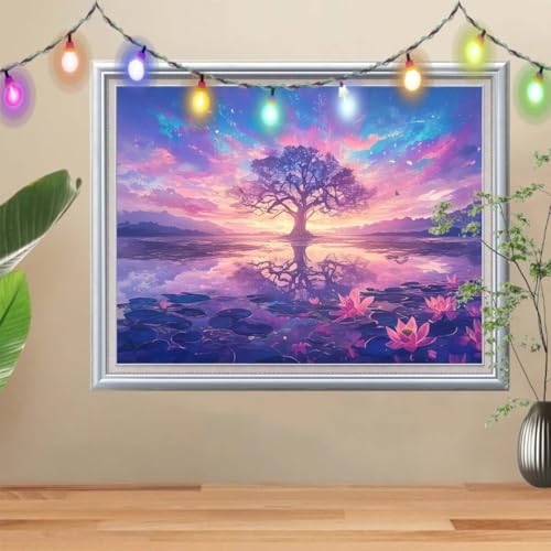 5D Diamond Painting,Baum Diamant Painting Bilder,Sternenhimmel Mosaic Making für Kinder,DIY Diamond Painting Erwachsene groß 80x107cm,Cross Stitch Diamant Painting für Gift Home Wall Decor 57H-8367 5D Diamond Painting,Baum Diamant Painting Bilder,Sternenhimmel Mosaic Making für Kinder,DIY Diamond Painting Erwachsene groß 80x107cm,Cross Stitch Diamant Painting für Gift Home Wall Decor 57H-8367 von Reluehu