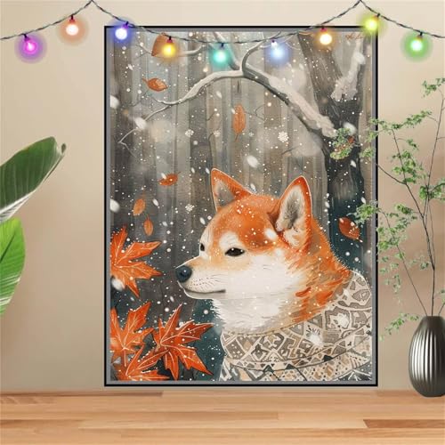 5D Diamond Painting,Diamant Painting Bilder Akita Inu,Hund Full Mosaic Making für Kinder,DIY Diamond Painting Erwachsene groß 40x50cm,Cross Stitch Diamond Painting Bilder für Gift Wall Decor D2883 5D Diamond Painting,Diamant Painting Bilder Akita Inu,Hund Full Mosaic Making für Kinder,DIY Diamond Painting Erwachsene groß 40x50cm,Cross Stitch Diamond Painting Bilder für Gift Wall Decor D2883 von Reluehu