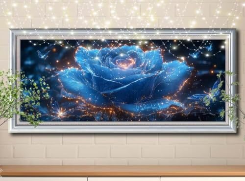 5D Diamond Painting,Diamant Painting Bilder Blaue Rose,Schmetterling Full Mosaic Making für Kinder,DIY Diamond Painting Erwachsene groß 30x60cm,Cross Stitch Diamant Painting für Home Decor 8Y-11882 5D Diamond Painting,Diamant Painting Bilder Blaue Rose,Schmetterling Full Mosaic Making für Kinder,DIY Diamond Painting Erwachsene groß 30x60cm,Cross Stitch Diamant Painting für Home Decor 8Y-11882 von Reluehu