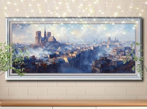 5D Diamond Painting,Diamant Painting Bilder Kirche,Berlin Full Mosaic Making für Kinder,DIY Diamond Painting Erwachsene groß (100x250cm),Cross Stitch Diamant Painting Bilder für Home Decor 8Y-11475 von Reluehu