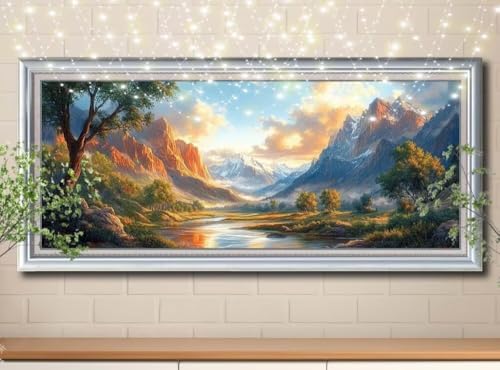 5D Diamond Painting,Diamant Painting Bilder Landschaft,Canyon Full Mosaic Making für Kinder,DIY Diamond Painting Erwachsene groß (100x200cm),Cross Stitch Diamant Painting für Home Decor 8Y-10154 von Reluehu