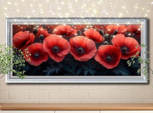5D Diamond Painting,Diamant Painting Bilder Landschaft,Mohn Full Mosaic Making für Kinder,DIY Diamond Painting Erwachsene groß 100x200cm,Cross Stitch Diamant Painting Bilder für Home Decor 8Y-11714 5D Diamond Painting,Diamant Painting Bilder Landschaft,Mohn Full Mosaic Making für Kinder,DIY Diamond Painting Erwachsene groß 100x200cm,Cross Stitch Diamant Painting Bilder für Home Decor 8Y-11714 von Reluehu