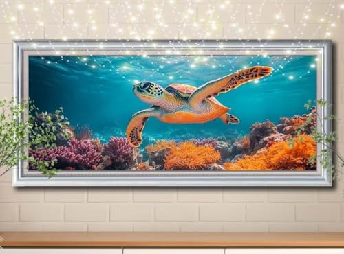 5D Diamond Painting,Diamant Painting Bilder Schildkröte,Landschaft Full Mosaic Making für Kinder,DIY Diamond Painting Erwachsene groß 100x200cm,Cross Stitch Diamant Painting für Home Decor 8Y-10634 5D Diamond Painting,Diamant Painting Bilder Schildkröte,Landschaft Full Mosaic Making für Kinder,DIY Diamond Painting Erwachsene groß 100x200cm,Cross Stitch Diamant Painting für Home Decor 8Y-10634 von Reluehu