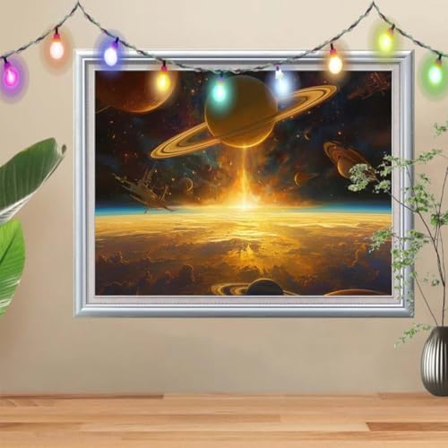 5D Diamond Painting,Jupiter Diamant Painting Bilder,Sternenhimmel Mosaic Making für Kinder,DIY Diamond Painting Erwachsene groß 50x70cm,Cross Stitch Diamant Painting für Gift Home Wall Decor 57H-8004 5D Diamond Painting,Jupiter Diamant Painting Bilder,Sternenhimmel Mosaic Making für Kinder,DIY Diamond Painting Erwachsene groß 50x70cm,Cross Stitch Diamant Painting für Gift Home Wall Decor 57H-8004 von Reluehu