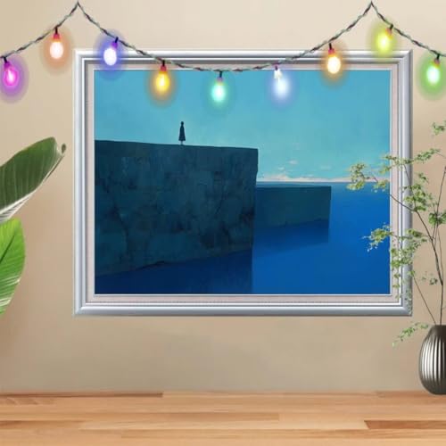 5D Diamond Painting,Klippe Diamant Painting Bilder,Meer Mosaic Making für Kinder,DIY Diamond Painting Erwachsene groß (120x160cm),Cross Stitch Diamant Painting für Gift Home Wall Decor 57H-9210 von Reluehu