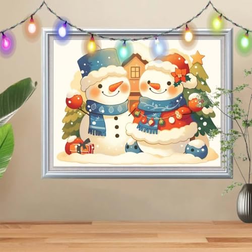 5D Diamond Painting,Schneemann Diamant Painting Bilder,Landschaft Mosaic Making für Kinder,DIY Diamond Painting Erwachsene groß 100x133cm,Cross Stitch Diamant Painting für Gift Home Decor 57H-9329 5D Diamond Painting,Schneemann Diamant Painting Bilder,Landschaft Mosaic Making für Kinder,DIY Diamond Painting Erwachsene groß 100x133cm,Cross Stitch Diamant Painting für Gift Home Decor 57H-9329 von Reluehu