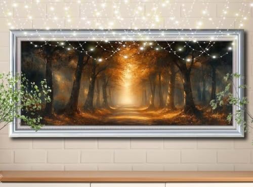 5D Diamond Painting Erwachsene Ahornbaum,Weg,DIY Diamant Painting Bilder Kinder (100x250cm),Crystal Strass Stickerei Diamant Malerei Kit,Diamant Crystal Arts Craft für Geschenk Wand Decor 8Y-10410 von Reluehu