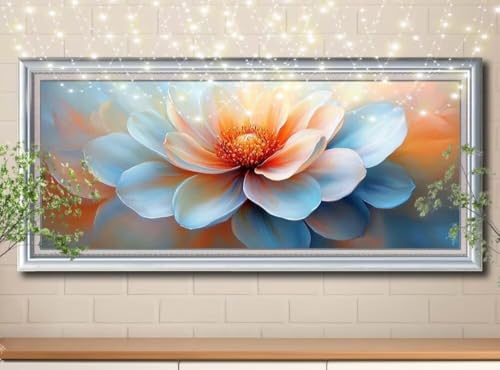 5D Diamond Painting Erwachsene Chrysantheme,Landschaft,DIY Diamant Painting Bilder Kinder (100x250cm),Crystal Strass Stickerei Diamant Malerei Kit,Diamant Crystal Arts Craft für Wand Decor 8Y-11730 von Reluehu