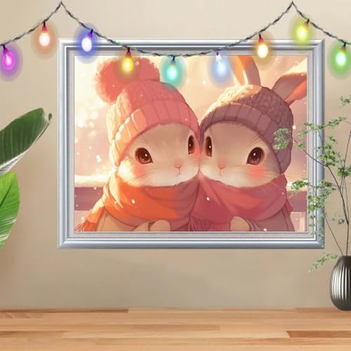 5D Diamond Painting Erwachsene Kaninchen,DIY Cartoon Diamant Painting Bilder Kinder 50x70cm,Crystal Strass Stickerei Painting Diamant Malerei Kit,Diamant Crystal Arts Craft für Wand Decor 57H-8574 5D Diamond Painting Erwachsene Kaninchen,DIY Cartoon Diamant Painting Bilder Kinder 50x70cm,Crystal Strass Stickerei Painting Diamant Malerei Kit,Diamant Crystal Arts Craft für Wand Decor 57H-8574 von Reluehu
