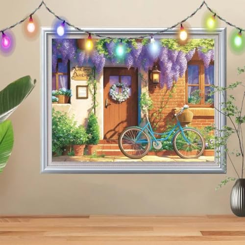 5D Diamond Painting Erwachsene Lavendel,DIY Fahrrad Diamant Painting Bilder Kinder 80x107cm,Crystal Strass Stickerei Painting Diamant Malerei Kit,Diamant Crystal Arts Craft für Wand Decor 57H-9417 5D Diamond Painting Erwachsene Lavendel,DIY Fahrrad Diamant Painting Bilder Kinder 80x107cm,Crystal Strass Stickerei Painting Diamant Malerei Kit,Diamant Crystal Arts Craft für Wand Decor 57H-9417 von Reluehu
