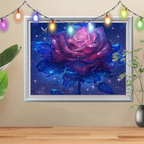 5D Diamond Painting Erwachsene Rose,DIY Biene Diamant Painting Bilder Kinder 90x120cm,Crystal Strass Stickerei Painting Diamant Malerei Kit,Diamant Crystal Arts Craft für Geschenk Wand Decor 57H-2898 von Reluehu