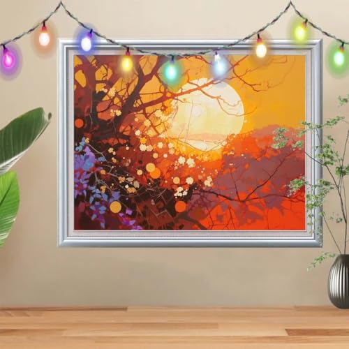 5D Diamond Painting Erwachsene Sonnenuntergang,DIY Pflaumenblüte Diamant Painting Bilder Kinder 30x40cm,Crystal Strass Stickerei Painting Diamant,Diamant Arts Craft für Geschenk Wand Decor 57H-8692 5D Diamond Painting Erwachsene Sonnenuntergang,DIY Pflaumenblüte Diamant Painting Bilder Kinder 30x40cm,Crystal Strass Stickerei Painting Diamant,Diamant Arts Craft für Geschenk Wand Decor 57H-8692 von Reluehu