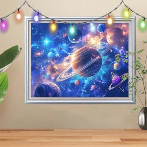 5D Diamond Painting Erwachsene Sternenhimmel Himmel,DIY Mars Diamant Painting Bilder Kinder (70x90cm),Crystal Strass Stickerei Painting Diamant,Diamant Arts Craft für Geschenk Wand Decor 57H-9096 von Reluehu