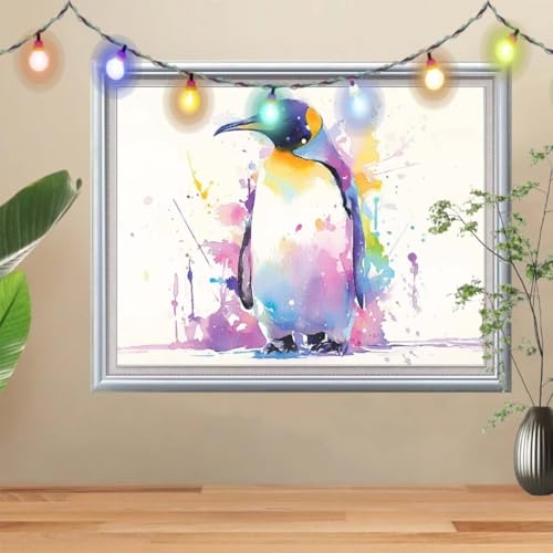 5D Diamond Painting Erwachsene Tier,Pinguin,DIY Diamant Painting Bilder Kinder 90x70cm,Crystal Strass Stickerei Painting Diamant Malerei Kit,Diamant Crystal Arts Craft für Geschenk Wand Decor 56E-856 5D Diamond Painting Erwachsene Tier,Pinguin,DIY Diamant Painting Bilder Kinder 90x70cm,Crystal Strass Stickerei Painting Diamant Malerei Kit,Diamant Crystal Arts Craft für Geschenk Wand Decor 56E-856 von Reluehu