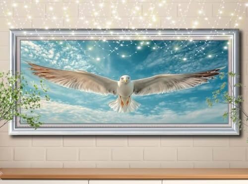5D Möwe,Landschaft Diamond Painting Set,Full Diamant Painting Bilder Erwachsene groß 100x200cm,DIY Diamant Kristall Strass Stickerei Bilder nach Zahlen,Diamanten Painting für Home Wanddeko 8Y-10724 5D Möwe,Landschaft Diamond Painting Set,Full Diamant Painting Bilder Erwachsene groß 100x200cm,DIY Diamant Kristall Strass Stickerei Bilder nach Zahlen,Diamanten Painting für Home Wanddeko 8Y-10724 von Reluehu