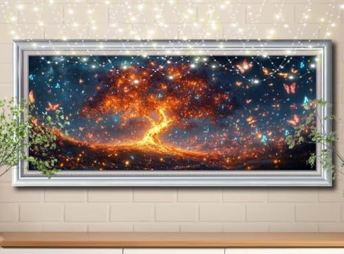 5D Schmetterling,Baum Diamond Painting Set,Full Diamant Painting Bilder Erwachsene groß 100x200cm,DIY Diamant Kristall Strass Stickerei Bilder nach Zahlen,Diamanten Painting für Home Wanddeko 8Y-11084 5D Schmetterling,Baum Diamond Painting Set,Full Diamant Painting Bilder Erwachsene groß 100x200cm,DIY Diamant Kristall Strass Stickerei Bilder nach Zahlen,Diamanten Painting für Home Wanddeko 8Y-11084 von Reluehu