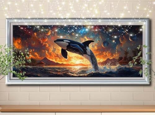 5D Wal,Sternenhimmel Diamond Painting Set,Full Diamant Painting Bilder Erwachsene groß 100x250cm,DIY Diamant Kristall Strass Stickerei Bilder nach Zahlen,Diamanten Painting für Home Wanddeko 8Y-11625 von Reluehu