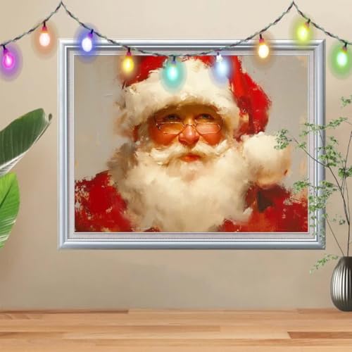 5D Weihnachtsmann Diamond Painting Set,Landschaft Diamant Painting Bilder Erwachsene groß 30x40cm,DIY Diamant Kristall Strass Stickerei Bilder nach Zahlen,Diamanten Painting für Home Wanddeko 57H-8222 5D Weihnachtsmann Diamond Painting Set,Landschaft Diamant Painting Bilder Erwachsene groß 30x40cm,DIY Diamant Kristall Strass Stickerei Bilder nach Zahlen,Diamanten Painting für Home Wanddeko 57H-8222 von Reluehu