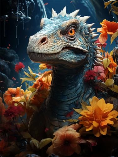 DIY 5D Diamond Painting Klein Dinosaurier,Tier 5D Diamant Painting Bilder Kinder,Diamant Crystal Arts Basteln Cross Stickerei Malerei nach Zahlen,Daiments Painting Erwachsene Für Wanddeko 20x27cm A490 DIY 5D Diamond Painting Klein Dinosaurier,Tier 5D Diamant Painting Bilder Kinder,Diamant Crystal Arts Basteln Cross Stickerei Malerei nach Zahlen,Daiments Painting Erwachsene Für Wanddeko 20x27cm A490 von Reluehu
