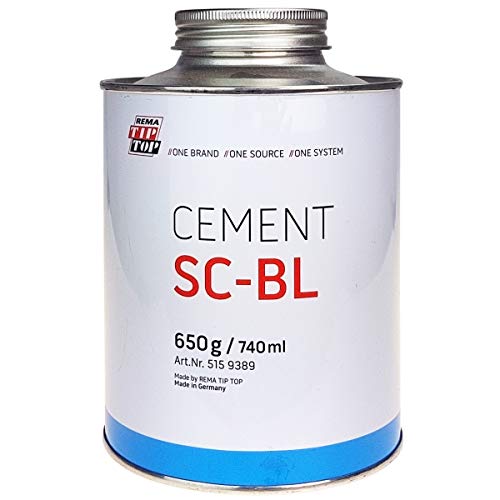 Rema Tip Top Special Cement BL Reifenreparatur 650g Dose Reifen Reparatur Kleber Verbindung Vulkanisierung Selbstvulkanisation Cement Vulkanisationwerkstätten Spezial Cement Werkzeug von Rema Tip Top