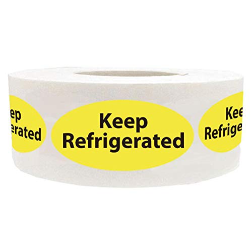 Keep Refrigerated Aufkleber, 1,9 x 3,8 cm, für Apotheken, Drogenläden, Warnetiketten und Gesundheitskliniken (500 Stück) von Remarkable