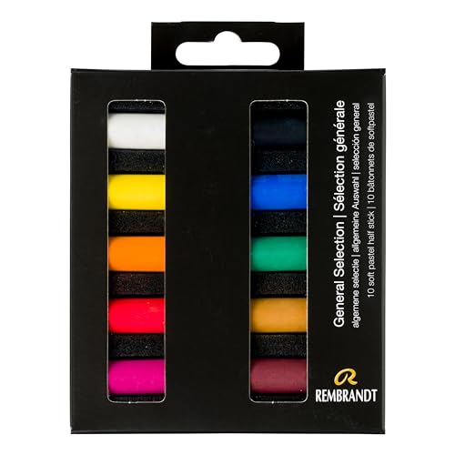 Royal Talens Rembrandt weiche Pastellkreide, halbe Größe, allgemeines Set, 10 von Rembrandt