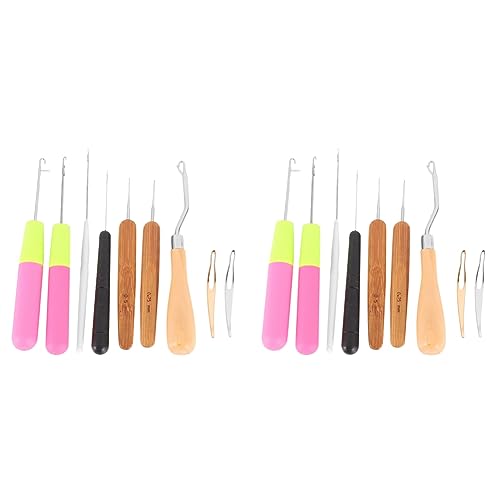 Remingtape 18 Stücke Gebogener Verriegelungs Haken Häkel Nadel Set Verriegelungs Haken Dreadlocks Werkzeug Häkel Nadel Haar Verriegelungs Werkzeug für Die Herstellung von Geflechten Remingtape 18 Stücke Gebogener Verriegelungs Haken Häkel Nadel Set Verriegelungs Haken Dreadlocks Werkzeug Häkel Nadel Haar Verriegelungs Werkzeug für Die Herstellung von Geflechten von Remingtape
