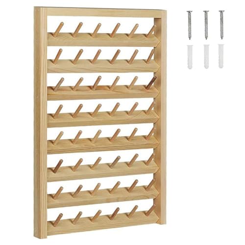 Remingtape 1Set Nähgarnständer für 48 Spulen, Wandmontage-Nähgarnständer mit Haken Aus Remingtape 1Set Nähgarnständer für 48 Spulen, Wandmontage-Nähgarnständer mit Haken Aus von Remingtape