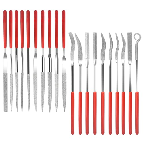 Remingtape 20 Stück Diamant-Nadelfeilen-Set Schmuck Handfeilen Zahnfeile Werkzeug-Set Zubehörteil Remingtape 20 Stück Diamant-Nadelfeilen-Set Schmuck Handfeilen Zahnfeile Werkzeug-Set Zubehörteil von Remingtape