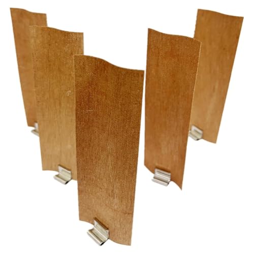 Remingtape 20 Stück Holzdochte Zur Kerzenherstellung, 4 cm Breit, 12 cm Hoch, Rauchfreie Holzdochte + Metallsockel Remingtape 20 Stück Holzdochte Zur Kerzenherstellung, 4 cm Breit, 12 cm Hoch, Rauchfreie Holzdochte + Metallsockel von Remingtape