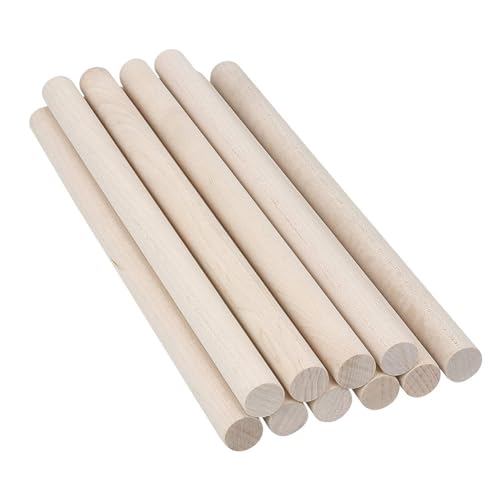 Remingtape 50 StüCk DüBel Stangen Unfertige DüBel, Massiv StäBe zum Basteln, Makramee, Heimwerken & Mehr, Glatt Geschliffen Remingtape 50 StüCk DüBel Stangen Unfertige DüBel, Massiv StäBe zum Basteln, Makramee, Heimwerken & Mehr, Glatt Geschliffen von Remingtape