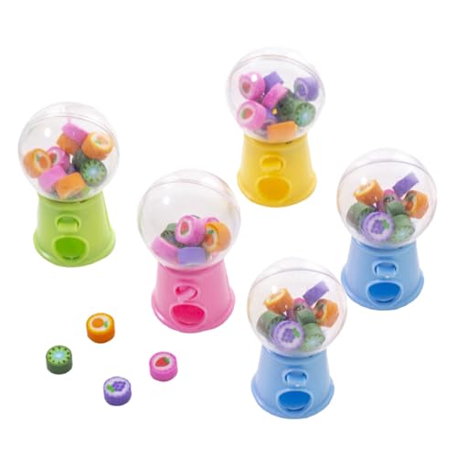 Remingtape 5X Kreative Mini-Frucht Gashapon Radiergummi Maschine Radiergummi Kinder Stationäre Schulbedarf Kinder Geschenk von Remingtape