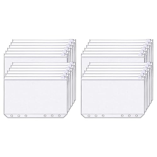 Remingtape 68 PCS Binder A6 Größe 6 Löcher Reißverschluss Binder Tasche Ordner Durchsichtige Wasserdichte PVC Loseblattbeutel für 6 Ringbücher Remingtape 68 PCS Binder A6 Größe 6 Löcher Reißverschluss Binder Tasche Ordner Durchsichtige Wasserdichte PVC Loseblattbeutel für 6 Ringbücher von Remingtape