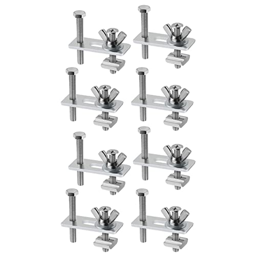 Remingtape 8 Pack T-Schienen Klemme, Mini T Schienen Nieder Halten Klemmen Kit Kompatibel mit 3018-PRO, 3018-PROVer, 1810-PRO CNC FräSen Maschine von Remingtape