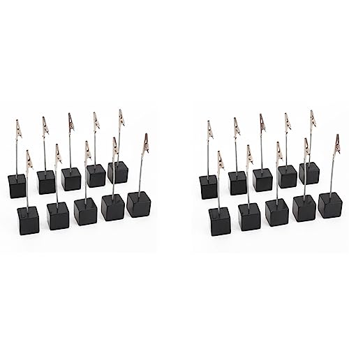 Remingtape Kartenhalter Platz Memo Halter Card Clip Foto Bueroklammern Hinweis - 20 Stueck (Schwarz) von Remingtape