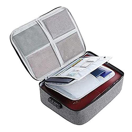 Remingtape Wichtiger Akten Halter, Dokumenten Organizer Box, Wasserdichte Oxford Dokumenten Aufbewahrung Tasche mit Sicher Code Schloss () von Remingtape