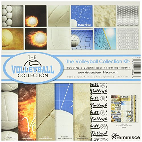 Reminisce Erinnerung Collection Kit 12 Zoll x 12 Zoll Volleyball von Reminisce