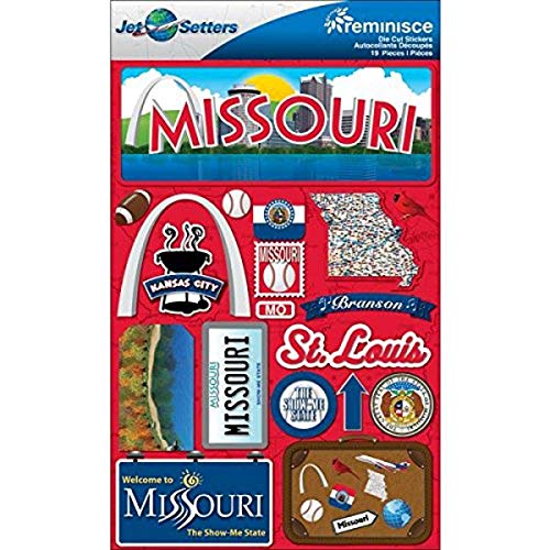Reminisce Jet Setters 2 3-Dimensional Sticker, Missouri von Reminisce