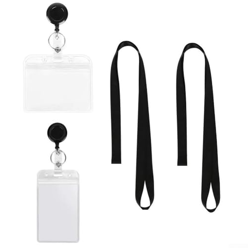 Kompaktes Design, Namensschild-Halter, Schlüsselanhänger, einfach Ihren Ausweis und Visitenkarten überall hin mitzunehmen (horizontal) von RemixAst