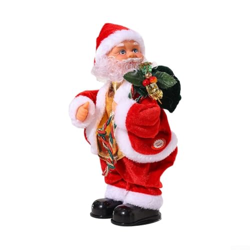 RemixAst Musikalische Weihnachtsmann-Puppe in festlicher Kleidung, perfektes dekoratives Stück für die Weihnachtszeit (Rucksack) von RemixAst